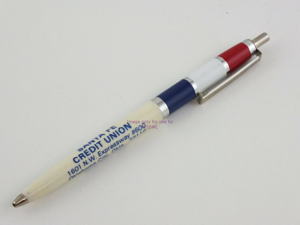 Santa Fe Railroad Credit Union Ink Pen Oklahoma City (bin5 - Dave's Hobby Shop by W5SWL