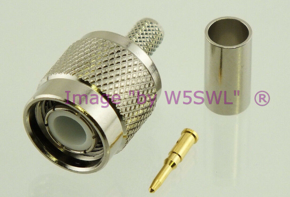 W5SWL Brand TNC Male Crimp Connector RG-58 LMR195 2-PACK - Dave's Hobby Shop by W5SWL