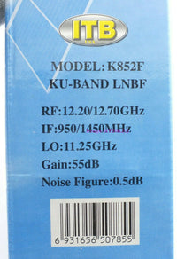 Load image into Gallery viewer, Satellite KU Band LNBF 12.20-12.70 GHz - LO 11.25GHz - IF 950-1450 MHz 55dB Gain - Dave&#39;s Hobby Shop by W5SWL

