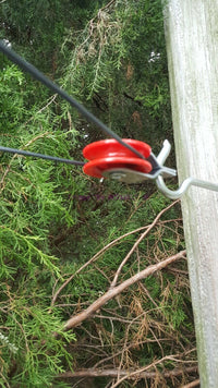 Load image into Gallery viewer, 1-3/4&quot; Pulley Ham Radio Dipole Inverted Vee Loop Longwire End Fed Antenna - Dave&#39;s Hobby Shop by W5SWL
