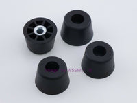 Load image into Gallery viewer, Rubber Feet .625&quot; Tall - Steel Bushing Set of 4 Tall Round - Dave&#39;s Hobby Shop by W5SWL
