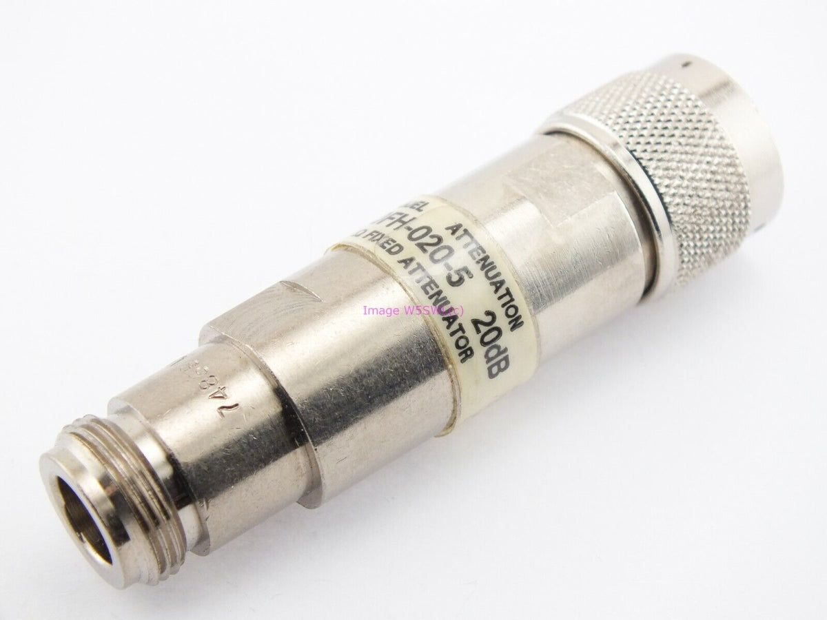 JFW 50FH-020-5 20dB 5W DC-2Ghz RF Attenuator N Connectors BENCH TESTED - Dave's Hobby Shop by W5SWL