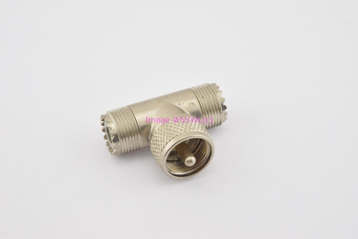 Amphenol UHF Male to UHF Female TEE RF Connector Adapter (bin9622) - Dave's Hobby Shop by W5SWL