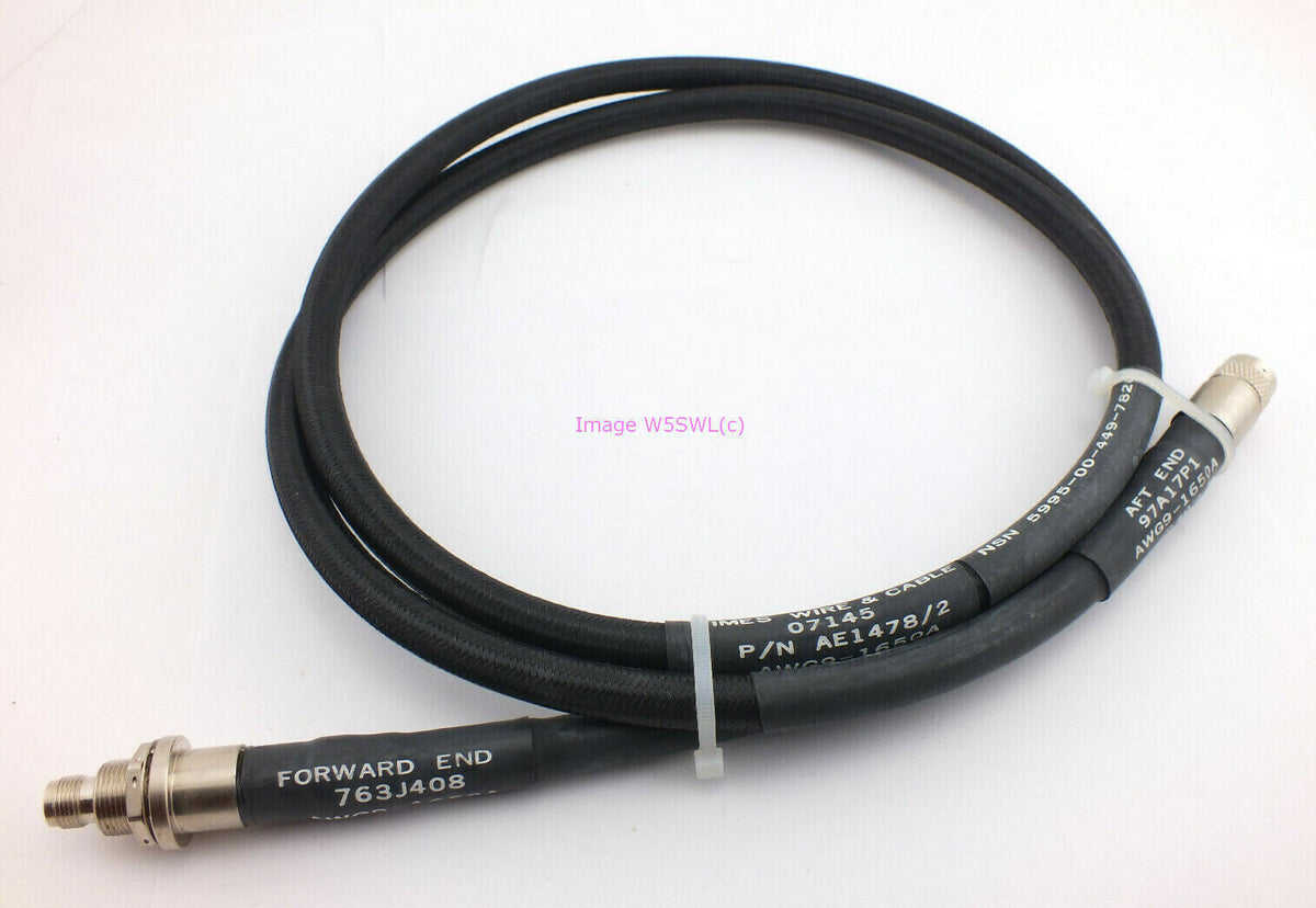 Times High Perf TNC Male to TNC Bulkhead Female Coax Patch Cable Jumper - Dave's Hobby Shop by W5SWL