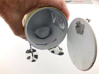 Load image into Gallery viewer, Unique Painted Metal Can Cow LED Lamp Holder - Dave&#39;s Hobby Shop by W5SWL
