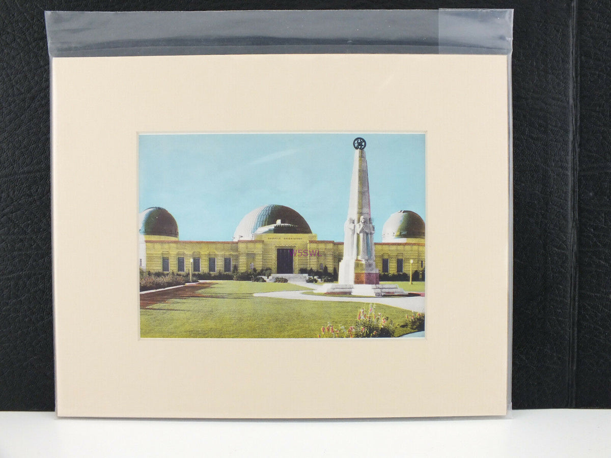 Griffith Observatory And Planetarium Los Angeles California Matted Picture - Dave's Hobby Shop by W5SWL