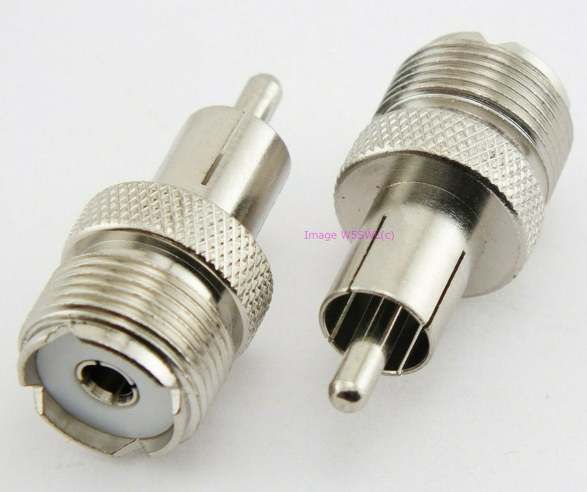 AUTOTEK OPEK UHF Female to Motorola Style Pin Plug (RCA) Male Coax Connector Adapter - Dave's Hobby Shop by W5SWL