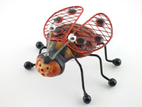 Load image into Gallery viewer, Unique Painted Metal Lady Bug Decorative Room Accent Display NEW - Dave&#39;s Hobby Shop by W5SWL

