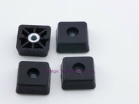 Load image into Gallery viewer, Rubber Feet .344" Tall - Steel Bushing Set of 4 Square - Dave's Hobby Shop by W5SWL
