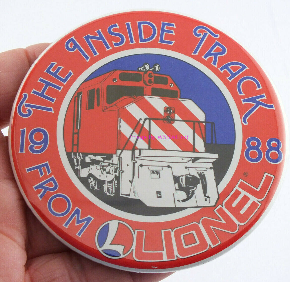 Lionel 1988 The Inside Track Button - Dave's Hobby Shop by W5SWL
