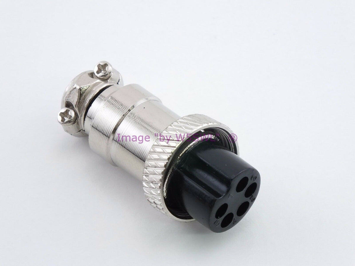 5 Pin Microphone Plug Female Metal - Dave's Hobby Shop by W5SWL