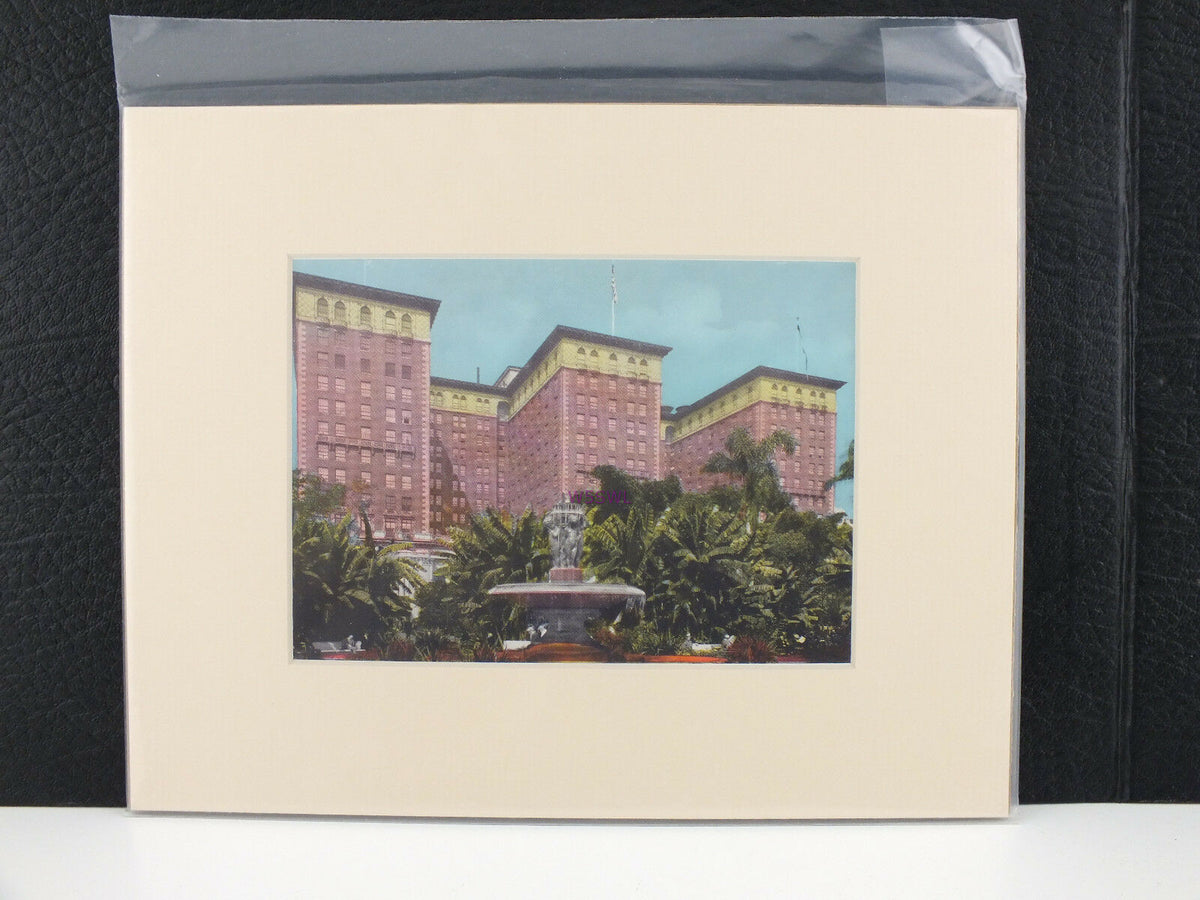Biltmore Hotel Los Angeles California Matted Picture - Dave's Hobby Shop by W5SWL