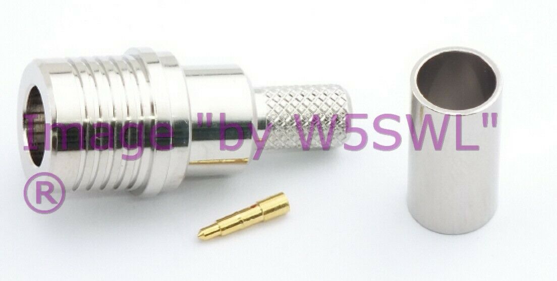 W5SWL Brand QMA Male Crimp Connector LMR-195 RG-58 - Dave's Hobby Shop by W5SWL