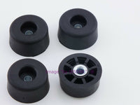 Load image into Gallery viewer, Rubber Feet .531&quot; Tall - Steel Bushing Set of 4 Medium Round - Dave&#39;s Hobby Shop by W5SWL
