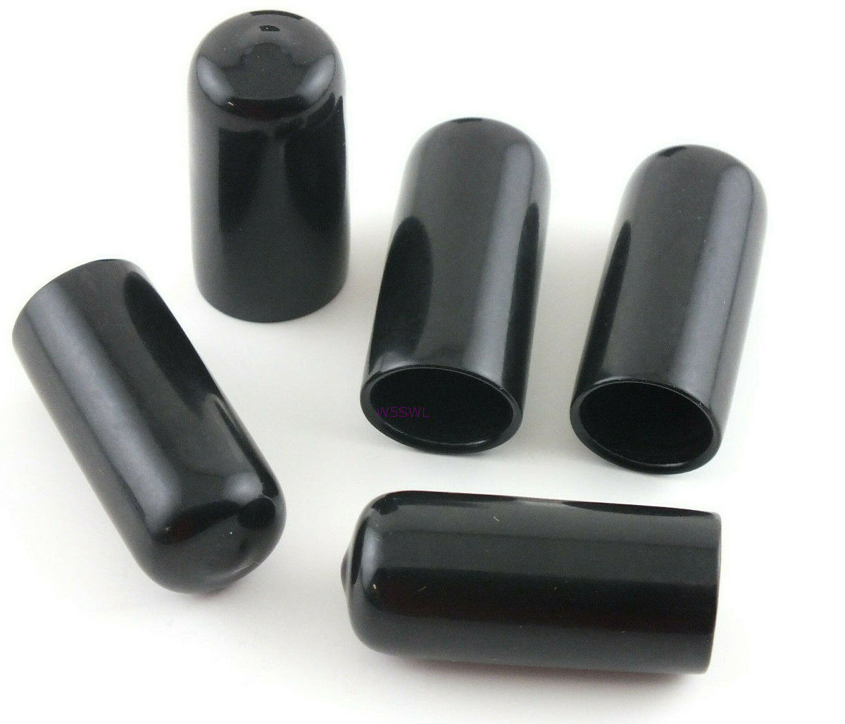 Antenna Tubing Flexible Vinyl 5/8-11/16" ID Caps Black 1-1/2 Long 5PK - Dave's Hobby Shop by W5SWL