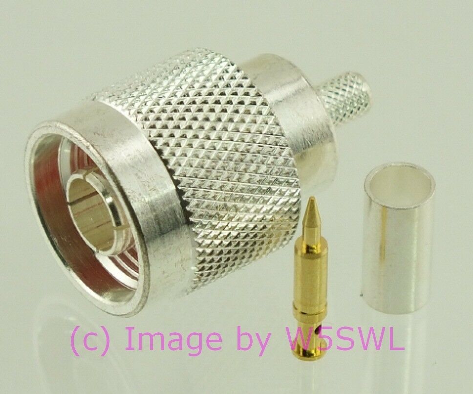 W5SWL N Male Coax Connector Crimp RG-58 LMR-195 - Dave's Hobby Shop by W5SWL
