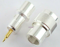 Load image into Gallery viewer, W5SWL N Male Coax Connector Easy Solder LMR-400 RG-8 RG-213 Teflon Gold Silver Nickle - Dave&#39;s Hobby Shop by W5SWL
