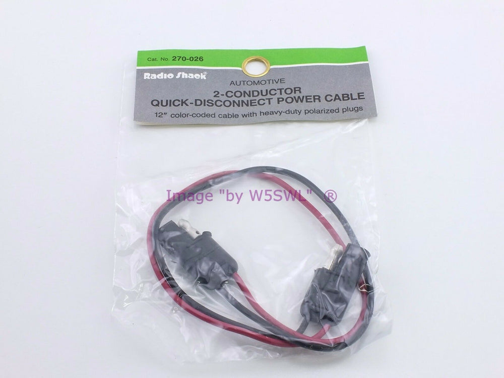 Radio Shack 270-026 2 Conductor DC Accessory Cable 22 AWG 5 Amp New Automotive - Dave's Hobby Shop by W5SWL