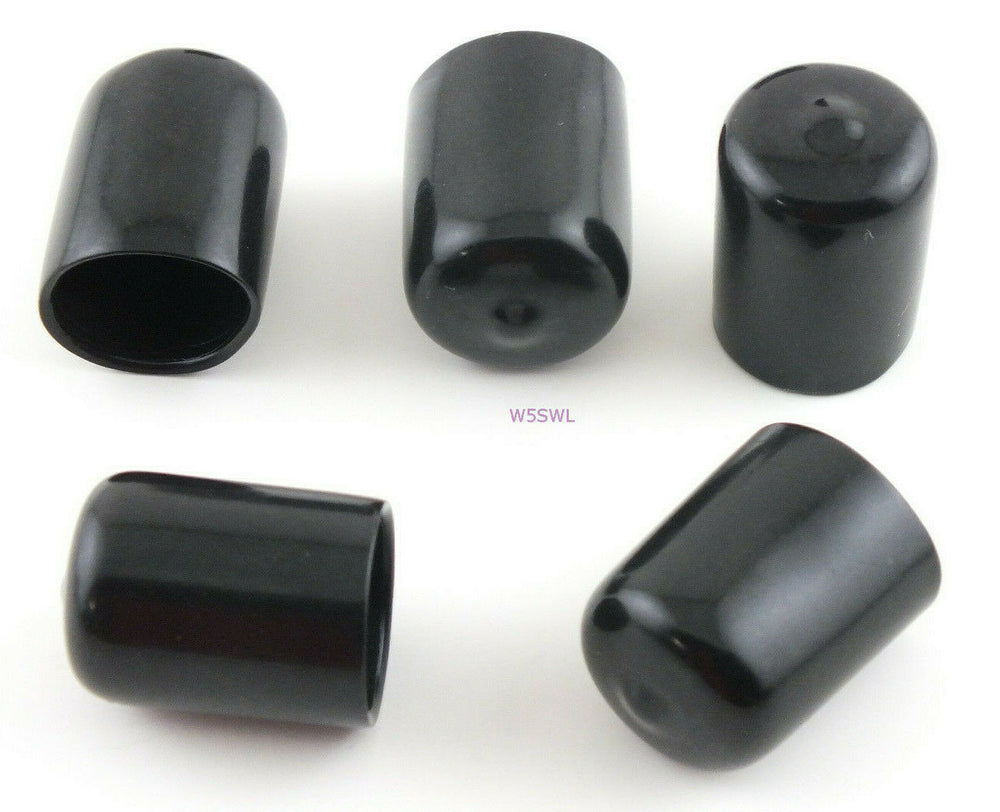 Antenna Tubing Flexible Vinyl 3/4-13/16" ID Caps Black 1" Long 5PK - Dave's Hobby Shop by W5SWL