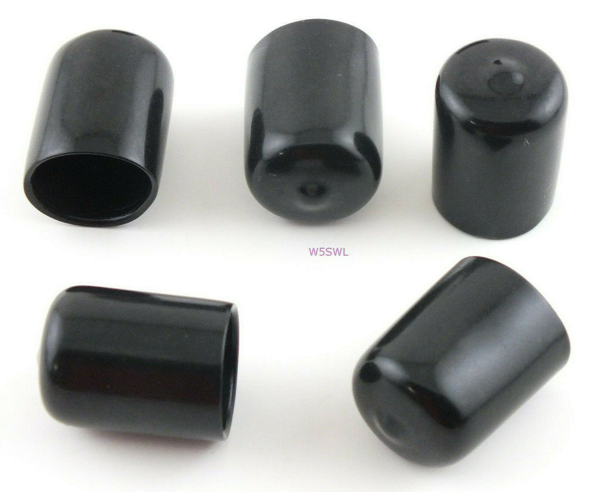 Antenna Tubing Flexible Vinyl 3/4-13/16" ID Caps Black 1" Long 5PK - Dave's Hobby Shop by W5SWL