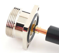 Load image into Gallery viewer, W5SWL Brand 7/16 DIN Connector Female Chassis Mount up to LMR-600 Size Solder Cup - Dave's Hobby Shop by W5SWL
