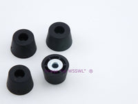 Load image into Gallery viewer, Rubber Feet .370&quot; Tall - Steel Bushing Set of 4 Tall Round - Dave&#39;s Hobby Shop by W5SWL
