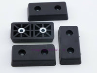 Load image into Gallery viewer, Rubber Feet .344&quot; Tall - Steel Bushing Set of 4  Rectangular - Dave&#39;s Hobby Shop by W5SWL
