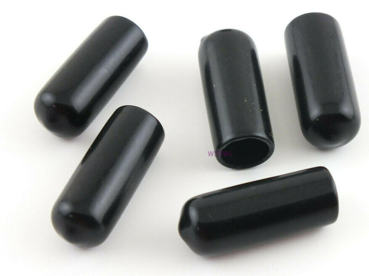 Antenna Tubing Flexible Vinyl 3/8"-7/16" ID Caps Black 1" Long 5PK - Dave's Hobby Shop by W5SWL