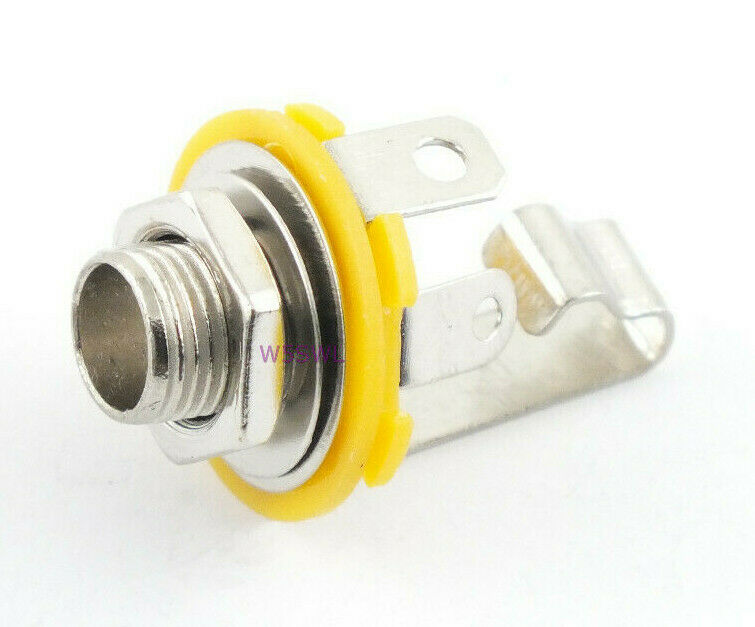Phone Jack 1/4" 6.35mm Mono Open Frame Non Switching 5-Pack - Dave's Hobby Shop by W5SWL