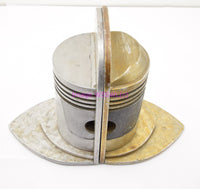 Load image into Gallery viewer, Engine Piston Bookends Unique Metal Set About 6-1/2&quot; Tall and 4-1/2&quot; Wide - Dave&#39;s Hobby Shop by W5SWL
