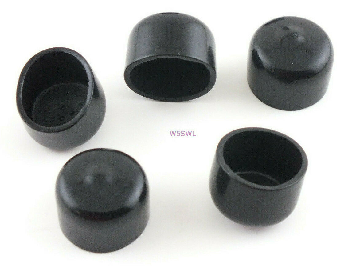 Antenna Tubing Flexible Vinyl 3/4-13/16" ID Caps Black 1/2" Long 5PK - Dave's Hobby Shop by W5SWL