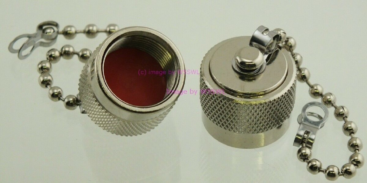 W5SWL Dust Cap Covers N or UHF Female with Chain Dave's Hobby Shop by