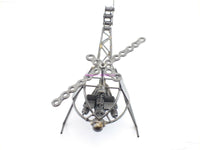 Load image into Gallery viewer, Metal Wire Frame Helicopter Collectible Adjustable Position Blades (bin4) - Dave&#39;s Hobby Shop by W5SWL
