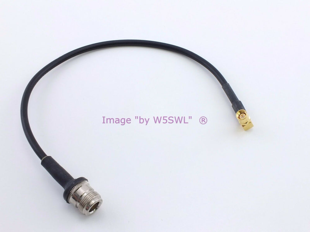 RA SMA Male to N Female LMR195 12" Jumper Test Bench Patch Cable - Dave's Hobby Shop by W5SWL