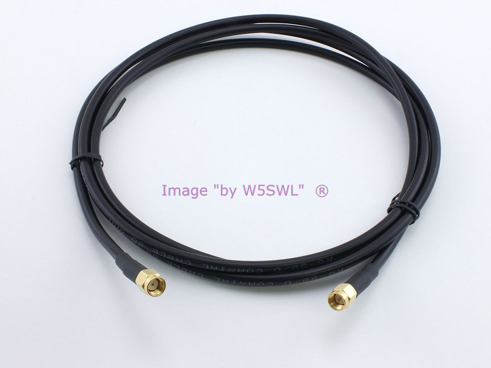 SMA Male to RP SMA Male 3ft RG58 Radio Test Jumper Patch Coax Cable - Dave's Hobby Shop by W5SWL