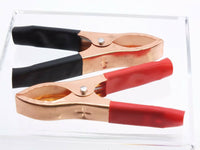 Load image into Gallery viewer, Battery Power Supply Clips - 1 Pair - Red and Black Light Duty - Dave&#39;s Hobby Shop by W5SWL
