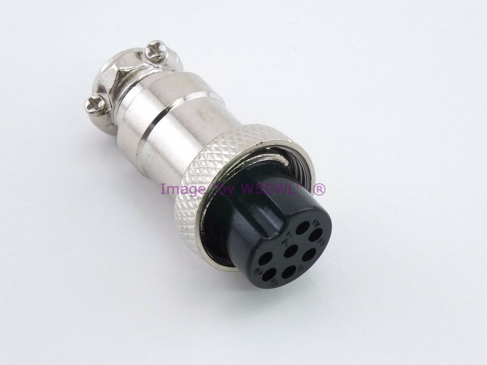 7 Pin Microphone Plug Female Metal - Dave's Hobby Shop by W5SWL