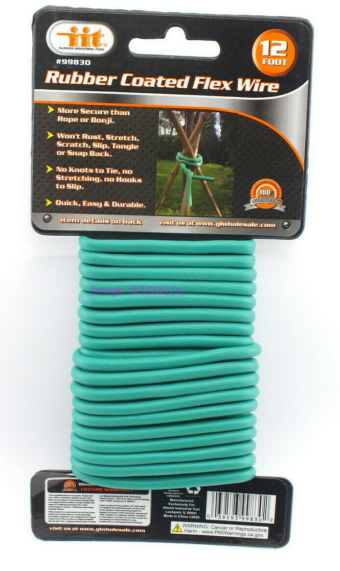 Rubber Coated Flex Wire 12ft Tree Bushes Vine Plants Ham Coax Power Wire Tie - Dave's Hobby Shop by W5SWL