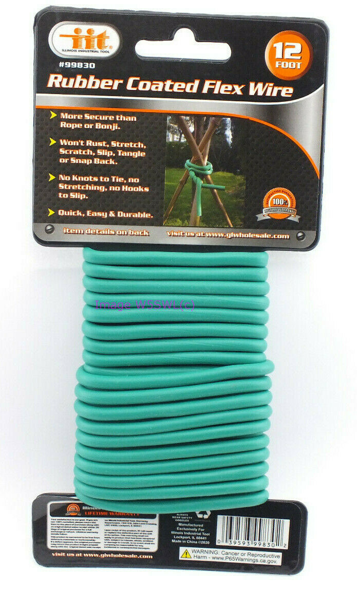 IIT 99830 12-Feet Rubber Coated Flex Wire