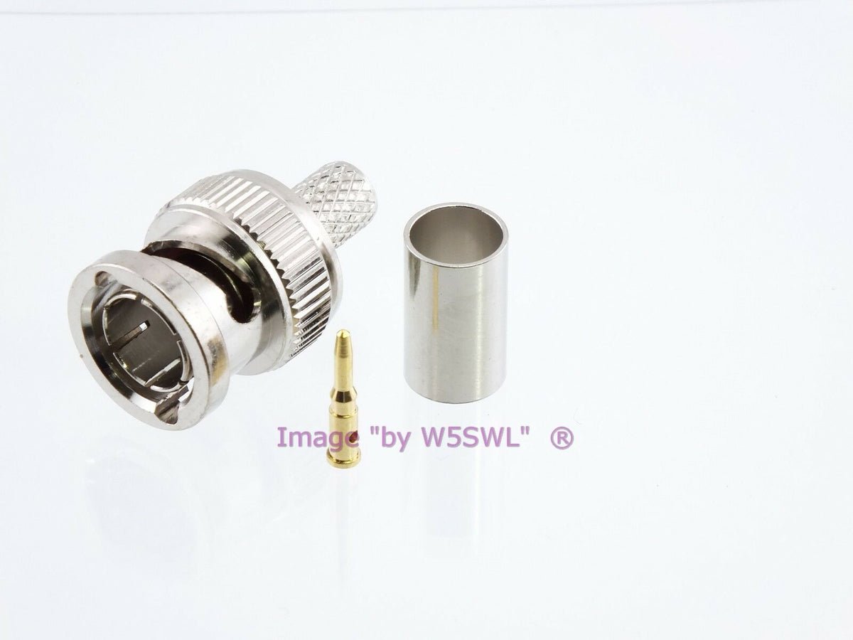 W5SWL BNC Male Crimp Connector True 75 Ohm RG-59 2-Pack - Dave's Hobby Shop by W5SWL