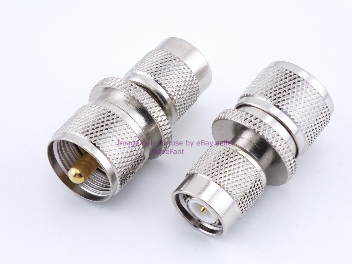 UHF Male to TNC Male Coax Adapter Connector - Dave's Hobby Shop by W5SWL