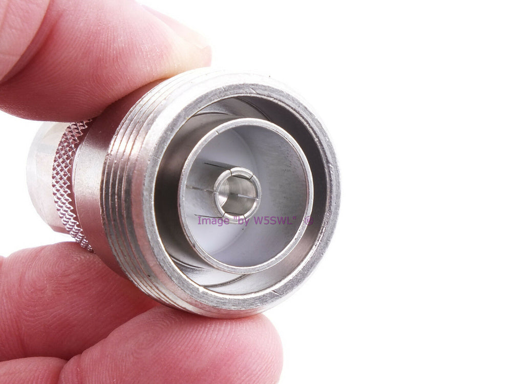 W5SWL 7/16 DIN Female to N Male Connector Adapter LOW PIM - Dave's Hobby Shop by W5SWL
