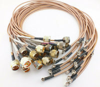 Load image into Gallery viewer, 1 N Male to Right Angle SMA Male 3ft RG-142 High Performance Jumper - Dave&#39;s Hobby Shop by W5SWL
