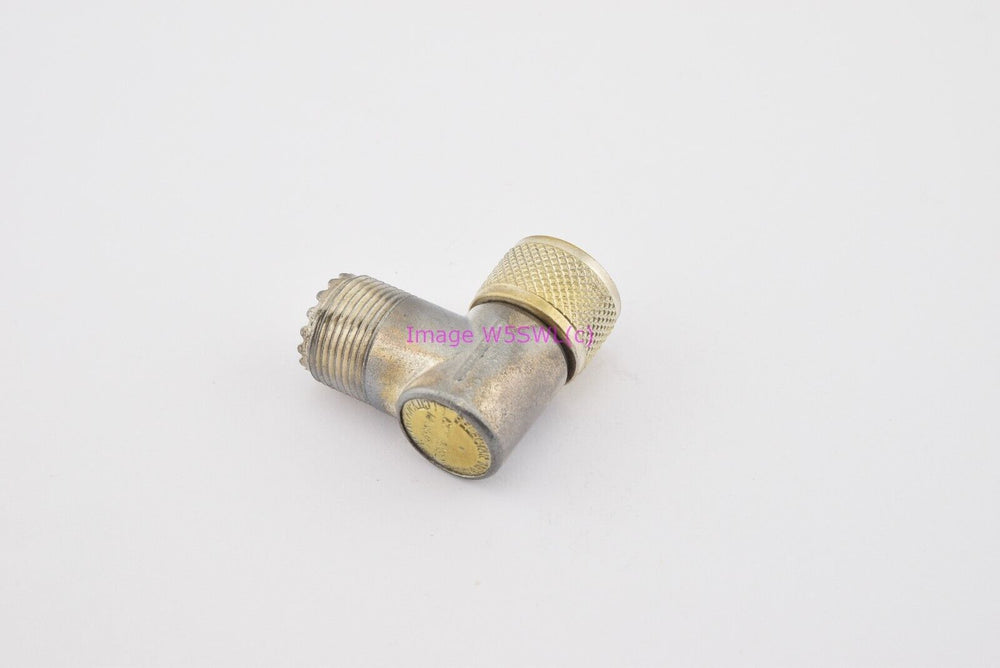 UHF Male to UHF Female Right Angle Elbow RF Connector Adapter (bin9637) - Dave's Hobby Shop by W5SWL