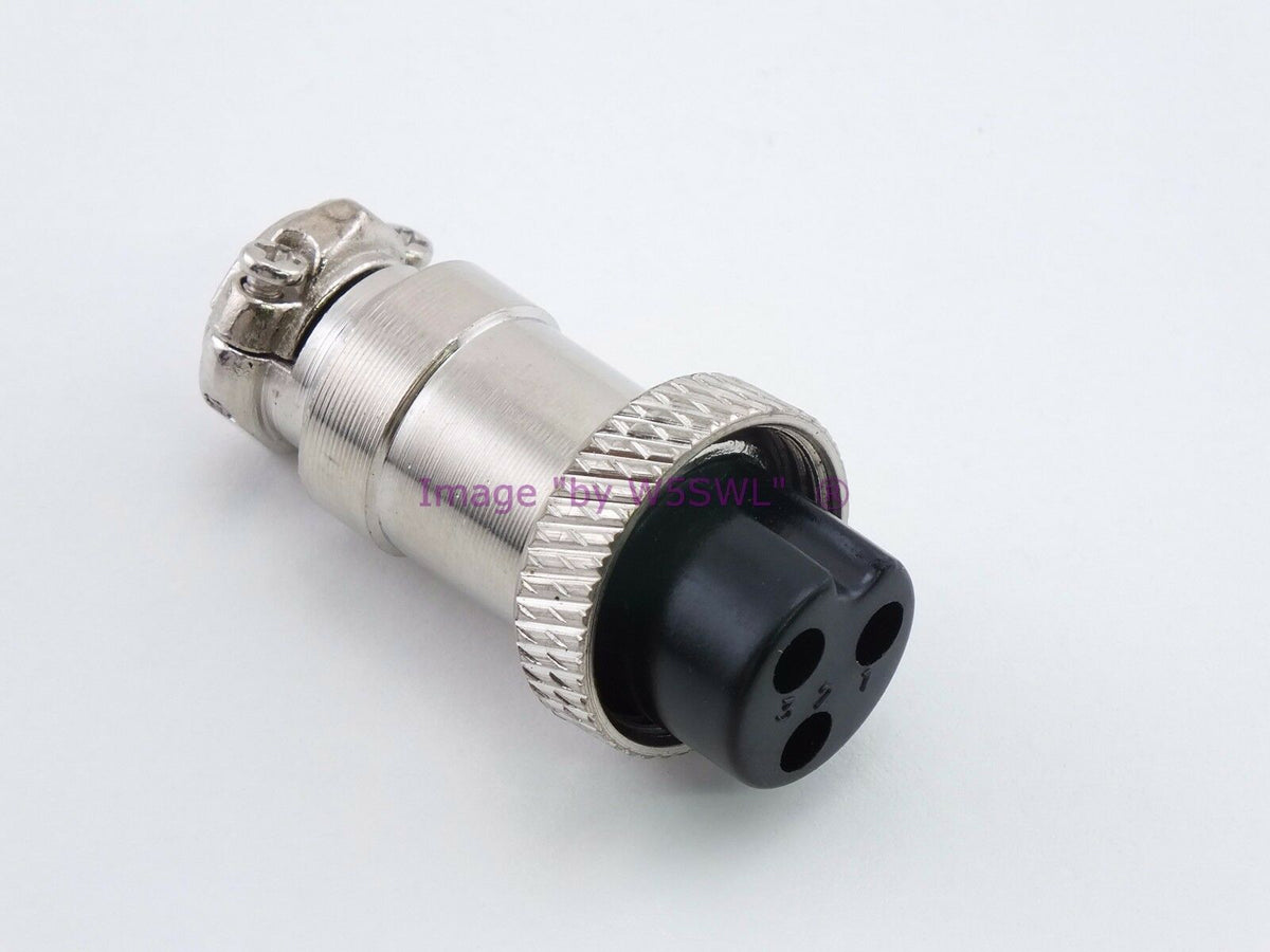 3 Pin  Microphone Plug Female Metal - Dave's Hobby Shop by W5SWL