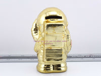 Load image into Gallery viewer, SpaceMan Coin Bank Ceramic Gold Tone Hand Painted from 1990 - NEW - Dave&#39;s Hobby Shop by W5SWL
