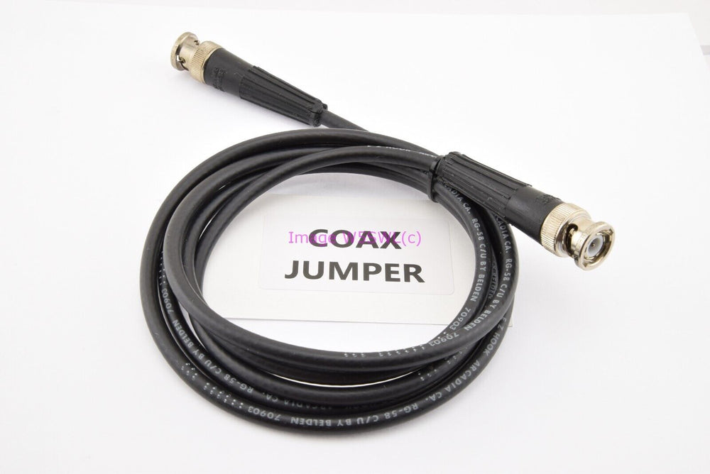 EZ Hook BNC Male to BNC Male RG58 5ft RF Coaxial Patch Cable Jumper - Dave's Hobby Shop by W5SWL