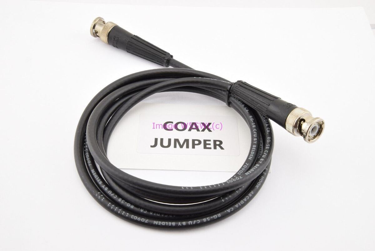 EZ Hook BNC Male to BNC Male RG58 5ft RF Coaxial Patch Cable Jumper - Dave's Hobby Shop by W5SWL