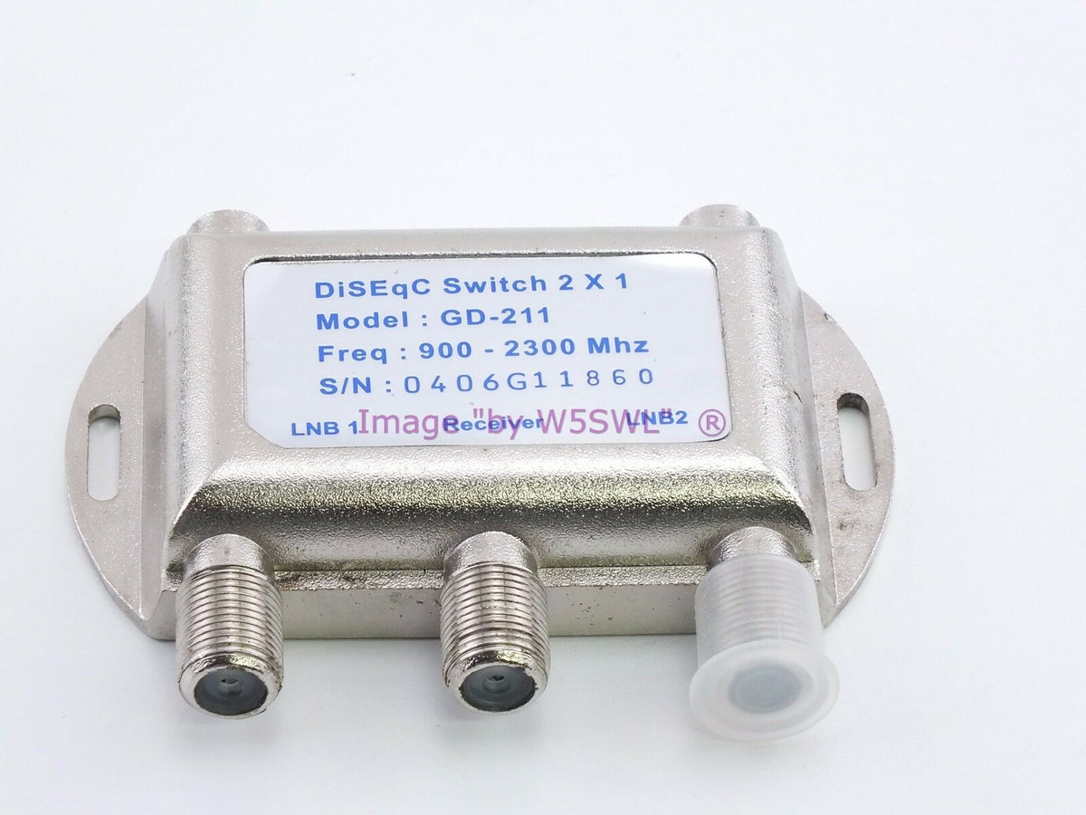 2 in 1 ( 2x1 ) DiSEqC Switch  GD-211 - closeout sold AS-IS - Dave's Hobby Shop by W5SWL