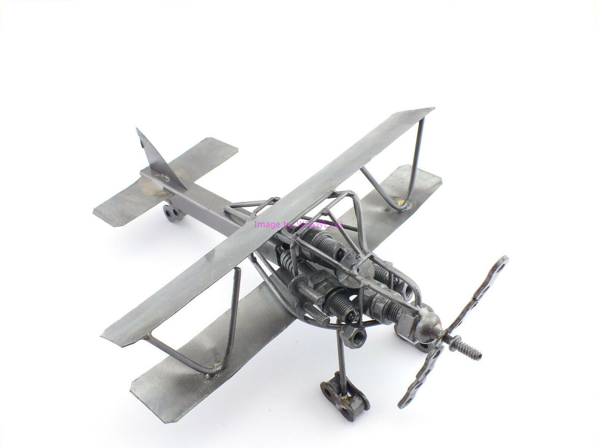 Hand Made Metal Fighting Bi-Plane NOS (bin1) - Dave's Hobby Shop by W5SWL